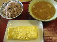 十六穀米（小)&豚汁&玉子焼